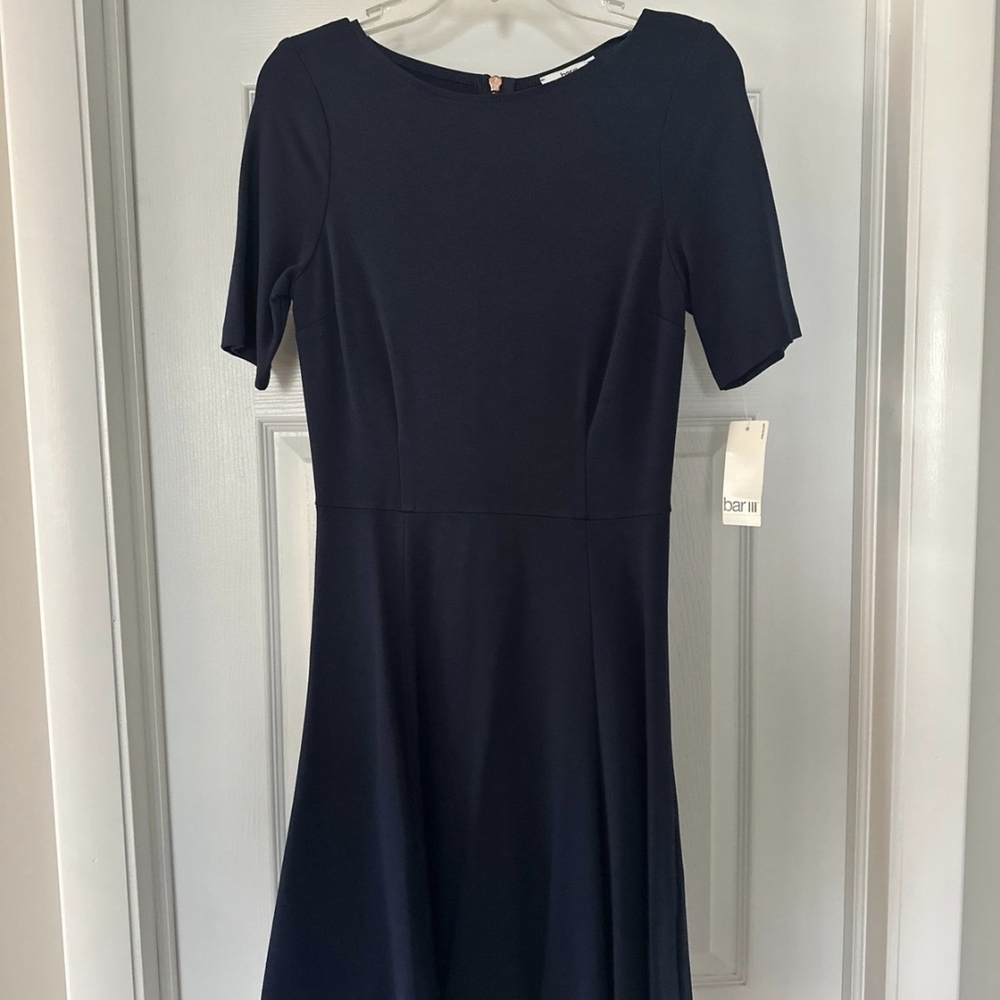 Bar III Navy Blue Dress,Stretchy